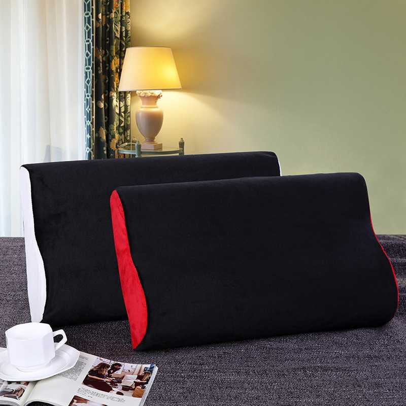 个性时尚水晶绒记忆枕慢回弹太空记忆棉枕枕头枕芯厂家直销