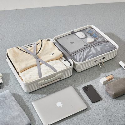 行李箱女小轻便开口20登机箱18寸多功能拉杆箱前置密码箱男型旅行