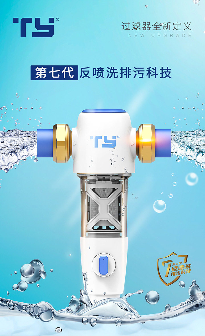 前置过滤器 W13天雁前置过滤器 第七代反喷洗排污科技