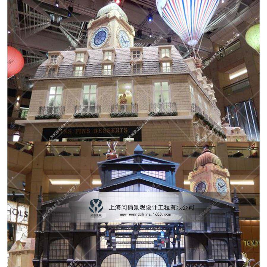 大型创意主题商业美陈景观布置装饰商业美陈景观搭建制作玻璃钢