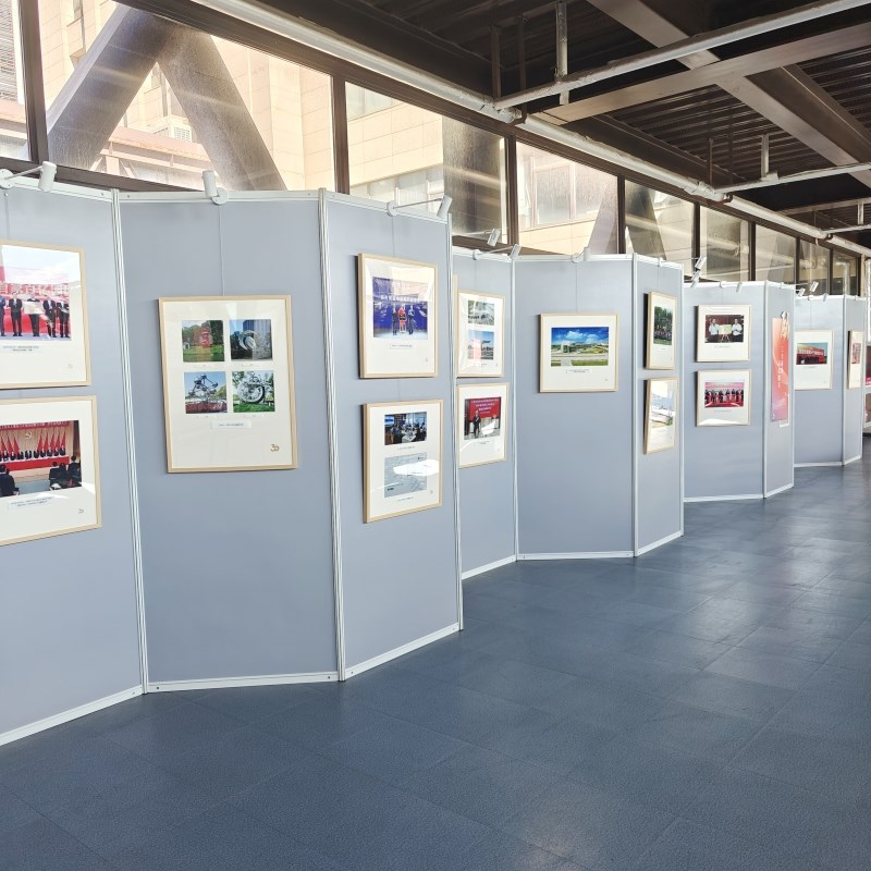 书法展示架学校照片作品墙布置画展展板拍卖会厅折叠移动屏风隔断