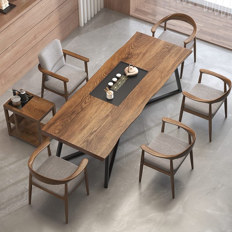 实木办公室茶桌椅组合简易茶桌 简约现代客厅家用 茶台泡茶桌会客