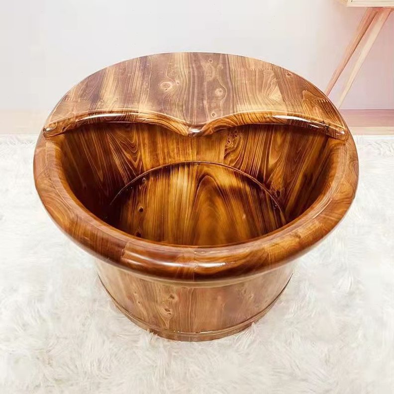 盆26足房泡脚木桶木足浴桶碳化木洗脚木桶疗洗脚高桑拿