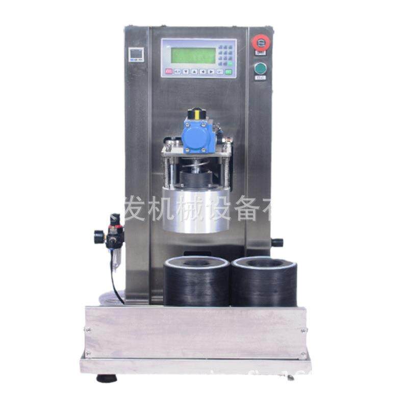 半自动真空旋盖机山东质保一年鱼子酱双工位真空拧盖机