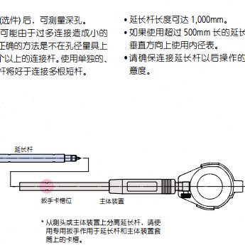 量量百分表50上-长5.35-杆 16450杆250径 1.5米00--加长1内表