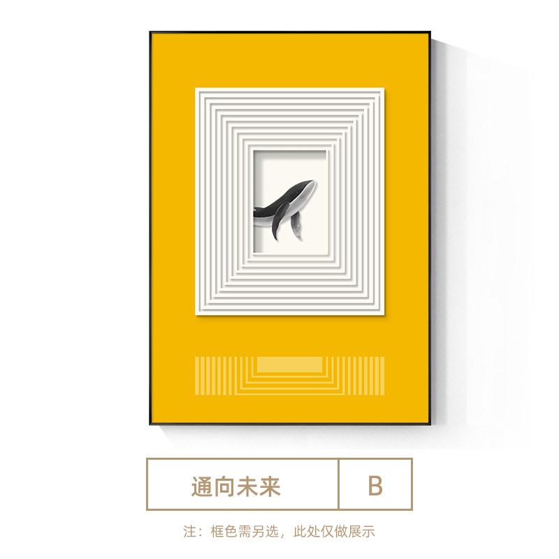 新款直销现代简约玄关装饰画倾奢客厅卧室餐厅挂画空间工业风走廊图片