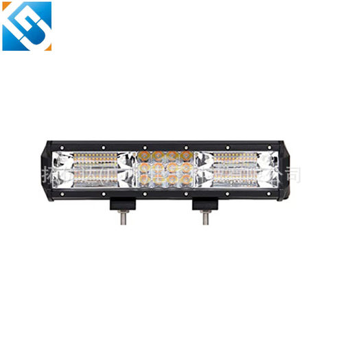 新款汽车LED工作灯 180W二三排双色长条灯 light bar60LED 车顶灯