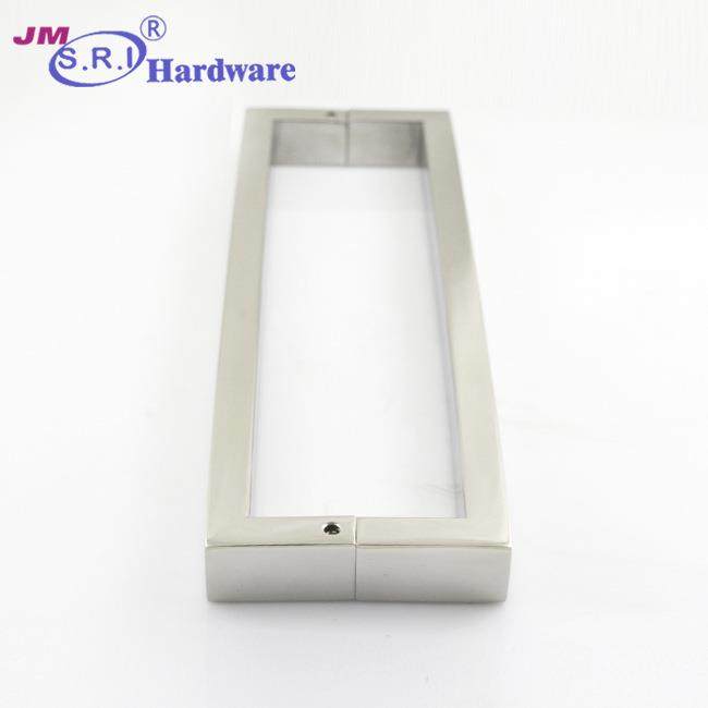 喜力五金玻璃门不锈钢大拉手不锈钢方管实木大门木门有框把手对装