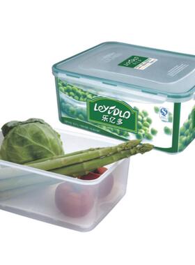 供应带隔水板蔬菜水果保鲜盒乐亿多大容量热销韩式储物箱CP113L