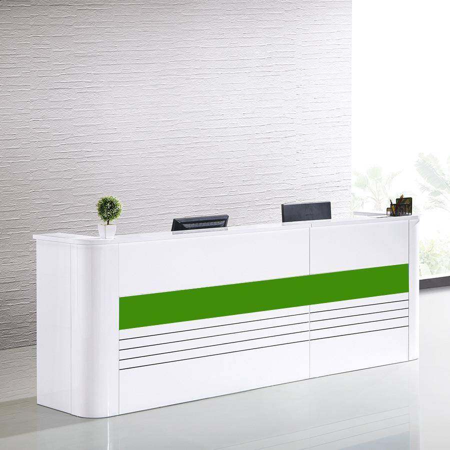 烤漆前台桌公司办公接待台简约现代迎宾台收银台服务咨询台3624