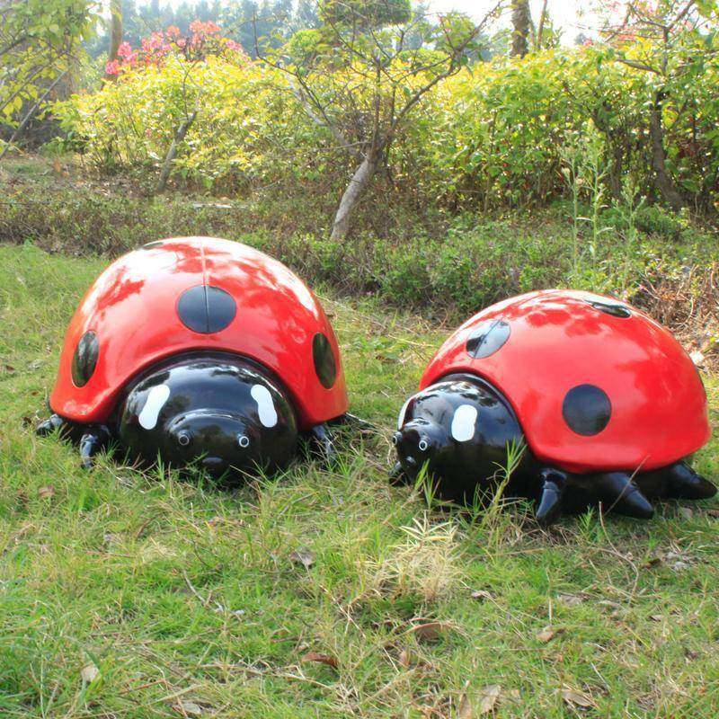 户外花园雕塑仿真甲虫摆件庭院园林玻璃钢七星瓢虫草坪景观小摆设,畜牧/养殖物资,畜牧/养殖器械,淘宝优惠券,粉丝福利购,淘宝优惠卷