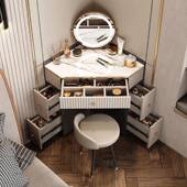 热卖 小户型卧室现代简约2025新款 转角化妆桌轻奢三角梳妆台收纳柜