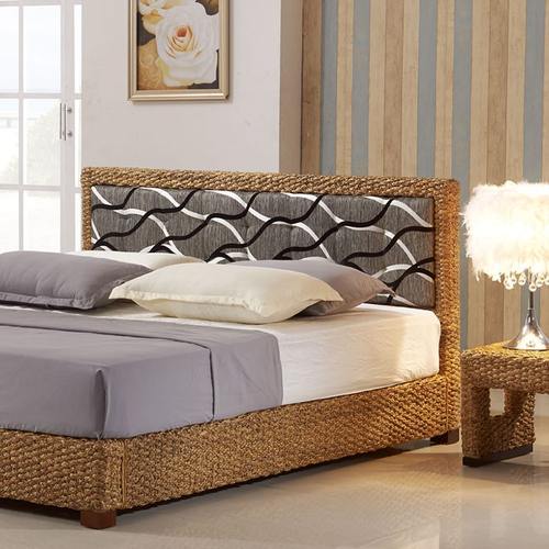 11 藤40软藤床东南亚艺床HC靠新款藤编真酒店 床双人床藤制藤床床