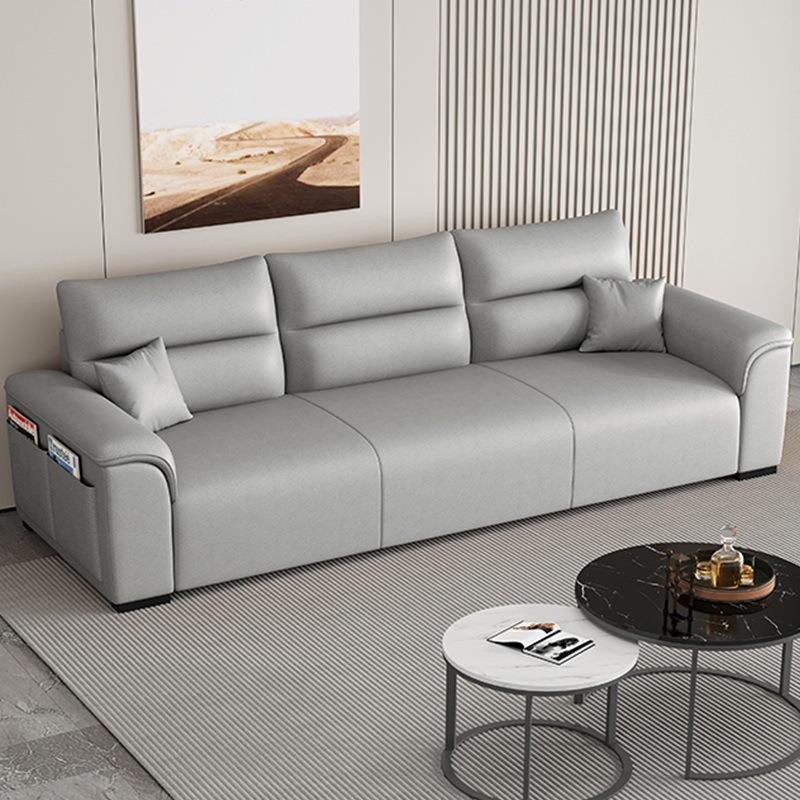 沙发客厅2025新款小户型猫抓皮科技皮艺简约现代轻奢直排三四人位