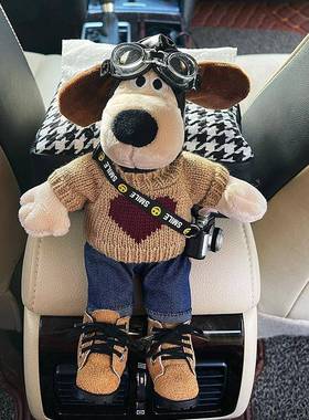 车用公仔创意纸巾盒车载纸抽盒汽车装饰品摆件扶手箱可爱高级内HB