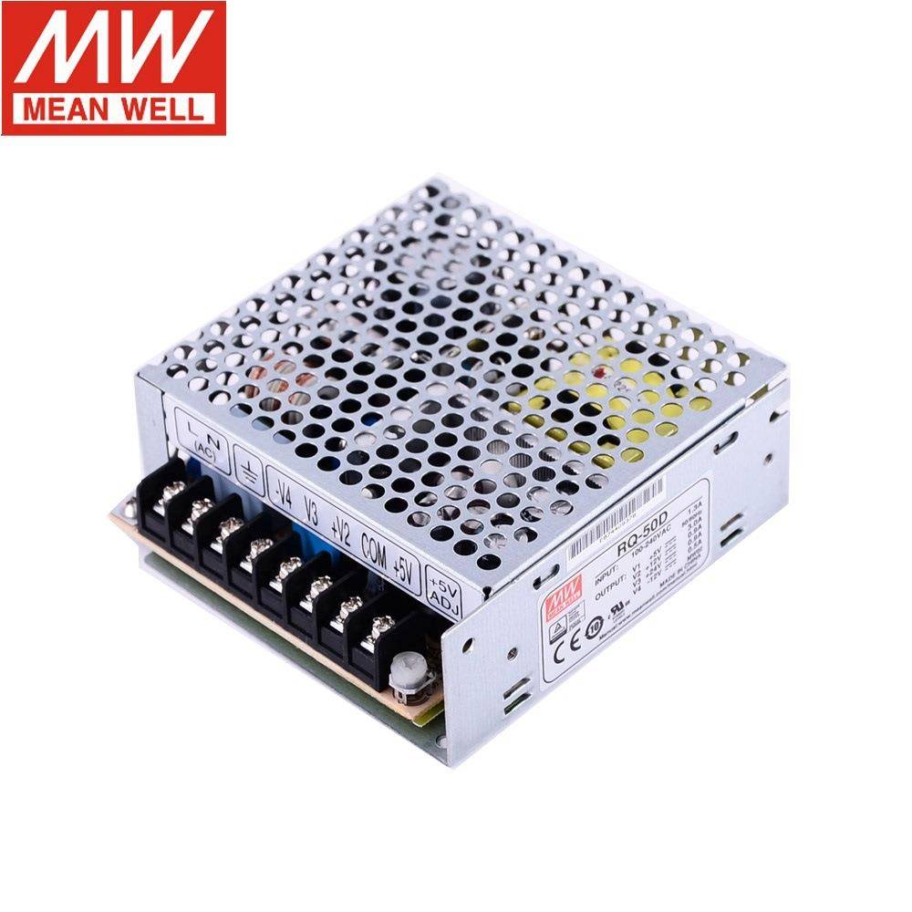 RQ-50B/50C/50D明纬开关电源50W四组输出5V12V15V24V可替Q-50/40