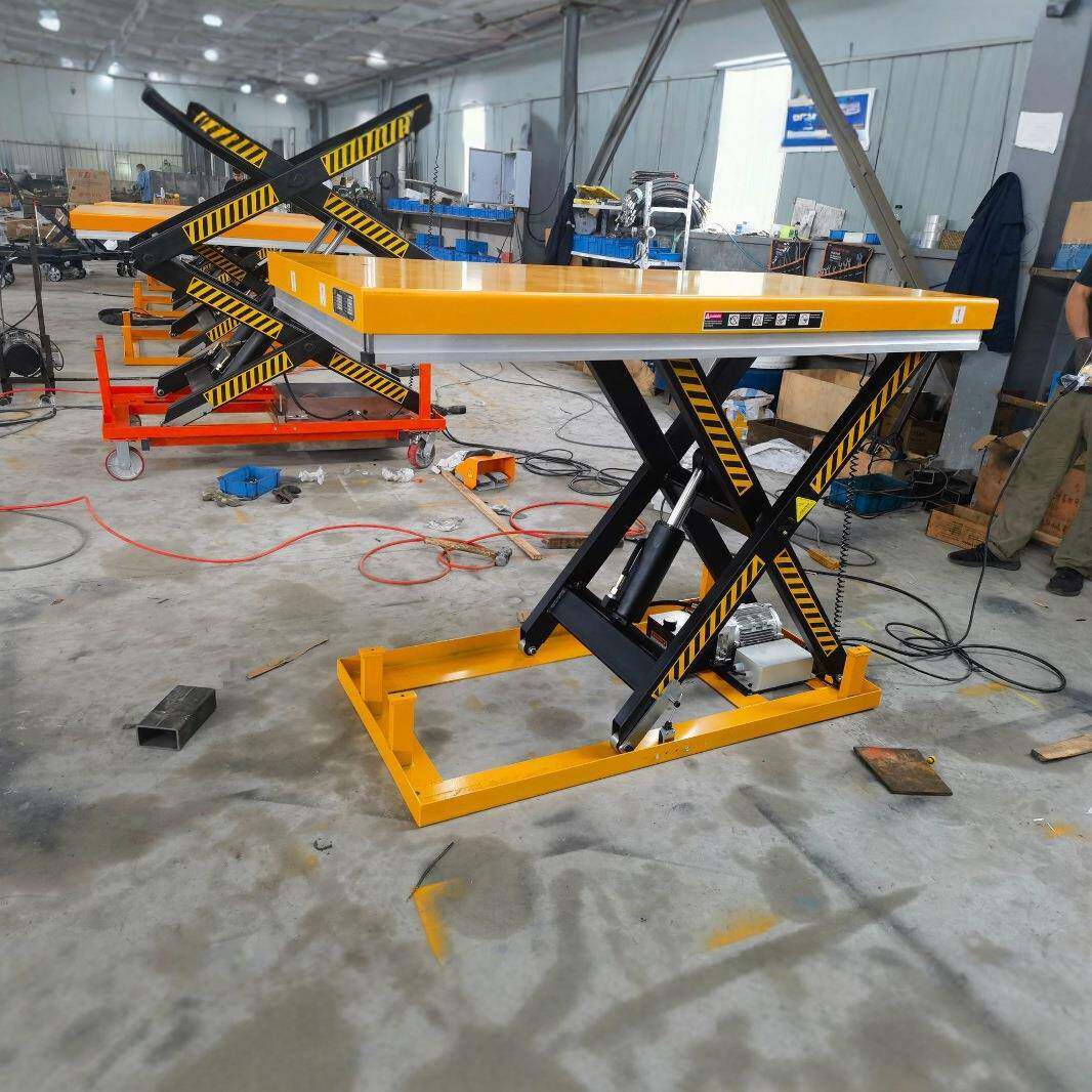 固定剪叉式液压升降平台仓库厂房货物高空作业小型升降台平台