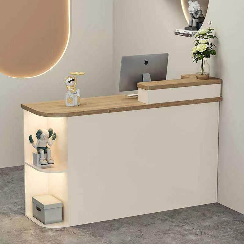 吧台收银台前台服装店女装店铺小型吧台桌简约现代美容院接待台,橡塑材料及制品,亚克力管/有机玻璃管,淘宝优惠券,粉丝福利购,淘宝优惠卷