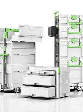FST工厂直发电动工具箱多功能组合式户外车载家用五金零配件收纳