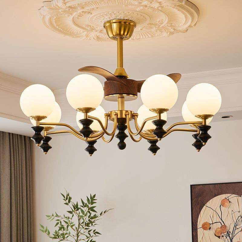 客厅吊灯风扇灯吊扇灯美式乡村复古简约中古风大厅带电风扇餐厅灯,家庭/个人清洁工具,地垫,淘宝优惠券,粉丝福利购,淘宝优惠卷