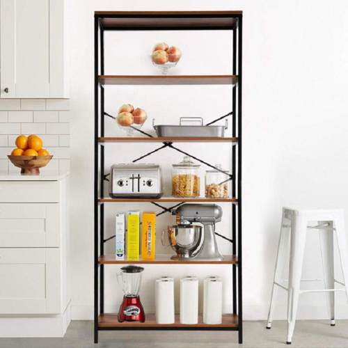 置物架简约现代板式落地式多层书架客厅装饰杂物收纳架