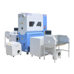 厂供福大户外羽绒服均匀蓬松充绒全自动电脑定量大克重分摊充绒机