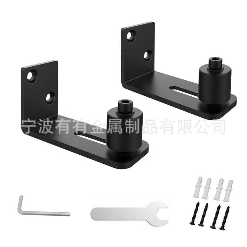 现代美式谷仓门吊轨滑轨道推拉门移门滑轮五金配件导轨地导