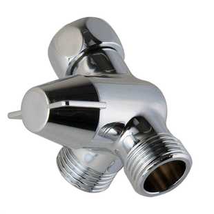 一进二出淋浴三通分水器 G牙半寸T型转接头莲蓬臂铜分流器接头