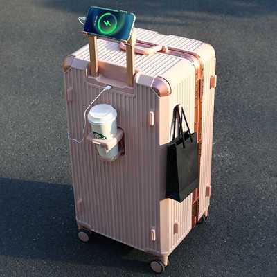 可充电加厚铝框箱多功能32寸超大行李箱托运出国大容量旅行箱