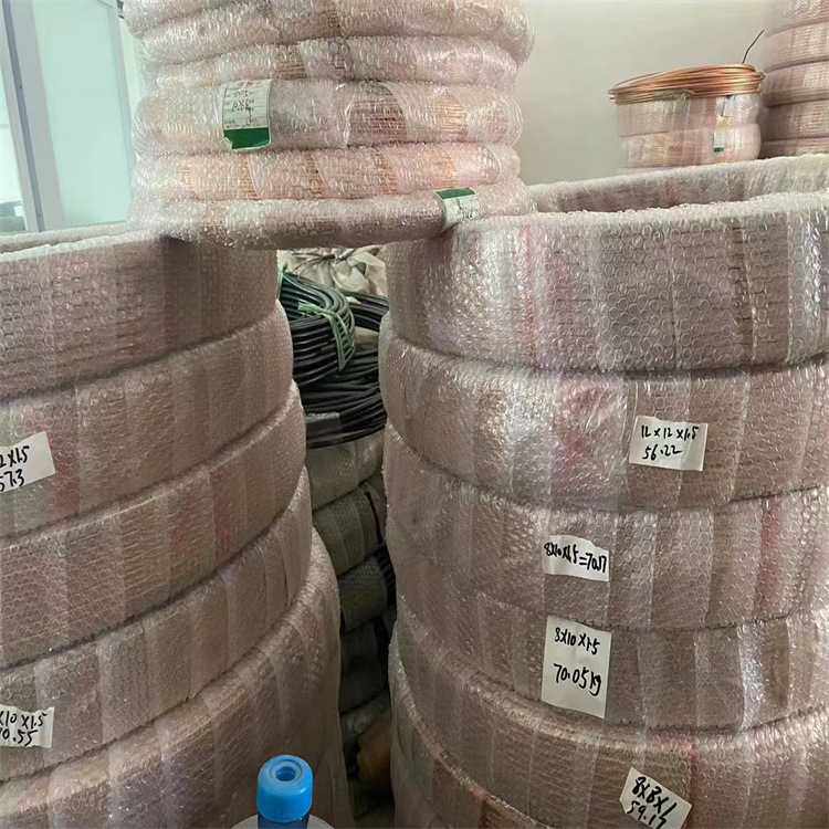 紫铜管R410A空调铜管TP2紫铜盘管T2紫铜直管去磷无缝紫铜管