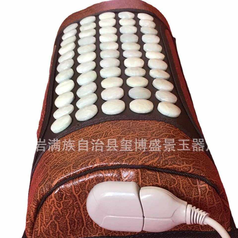 销售 岫玉枕 玉石床垫 保健玉颈椎枕 托玛琳锗石砭石玉枕