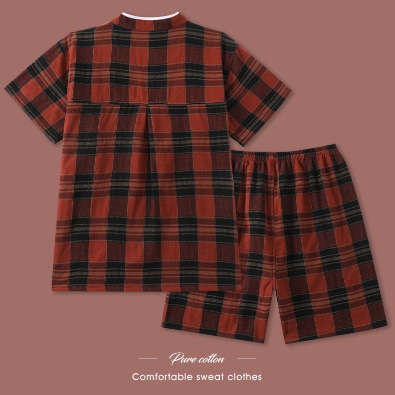 纯棉浴新款2024睡衣男服桑拿汗蒸服女服大码按摩服亲子家居服情侣