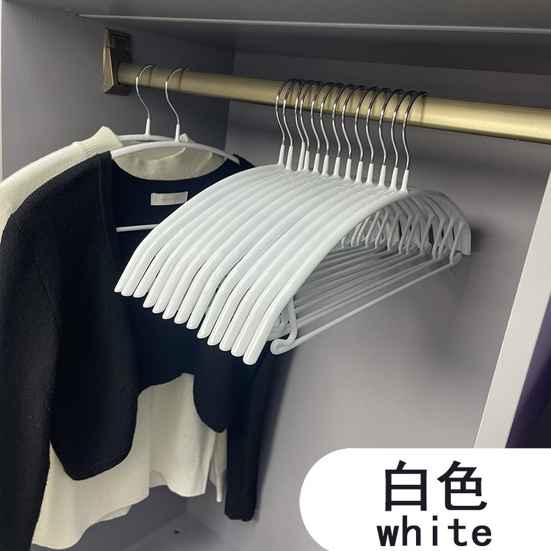 角肩防防滑衣架无痕衣架子猛家用衣宽肩半圆晾衣撑挂衣钢子护衣服