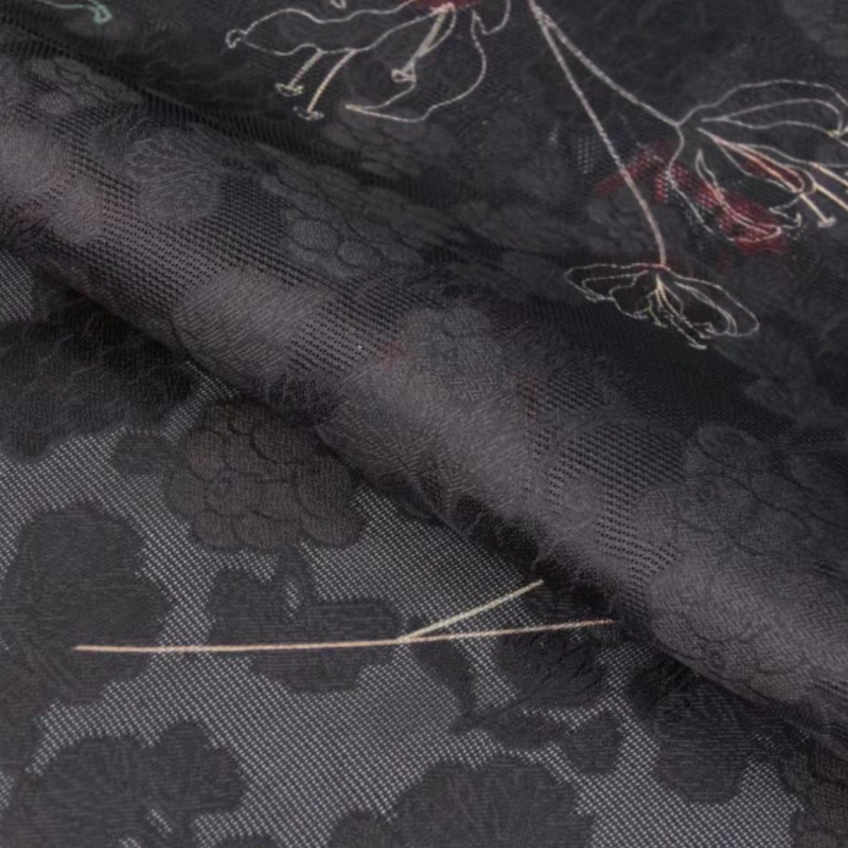 传统古典罗旗袍女夏订制丝私人汉服印花罗服装面料全真花布料