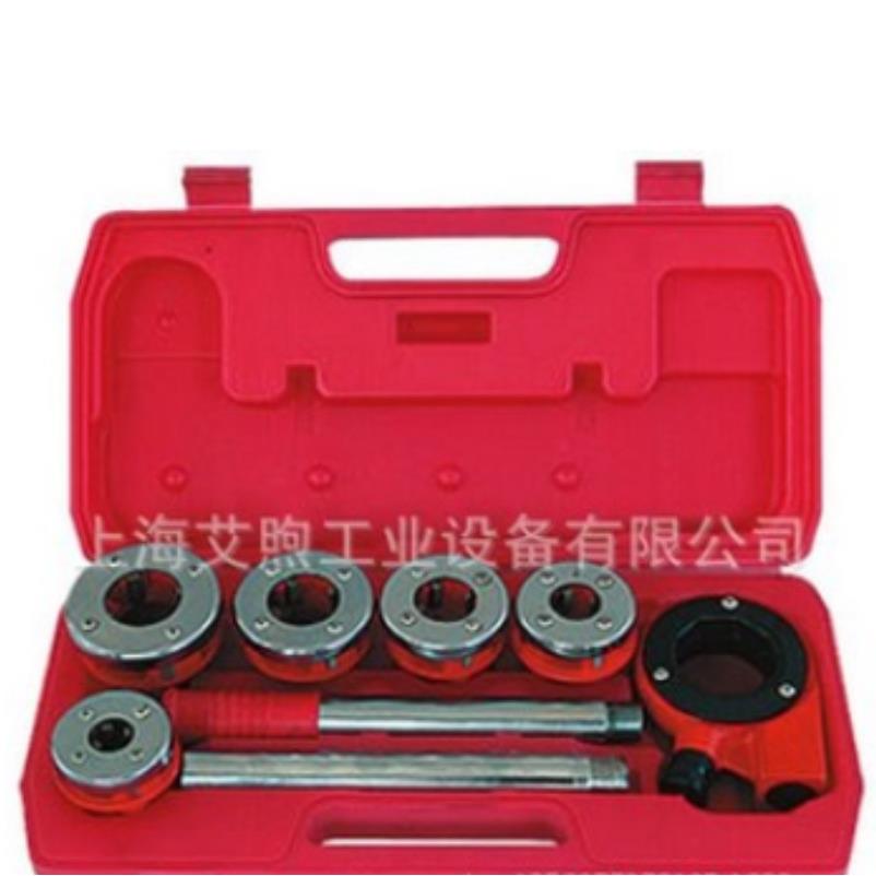 DN10-2寸镀锌钢管手动套丝机60管道外丝扳牙铰螺纹手提式套丝机