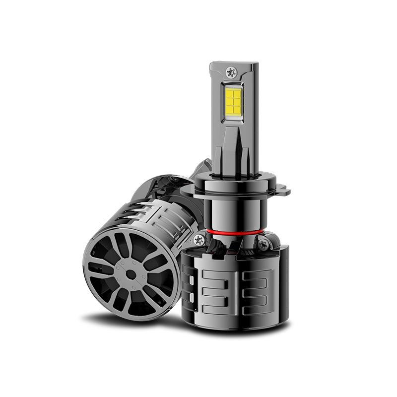 120W锌合金双铜管汽车LED大灯自带解码汽车灯前大灯车灯H4H7汽车