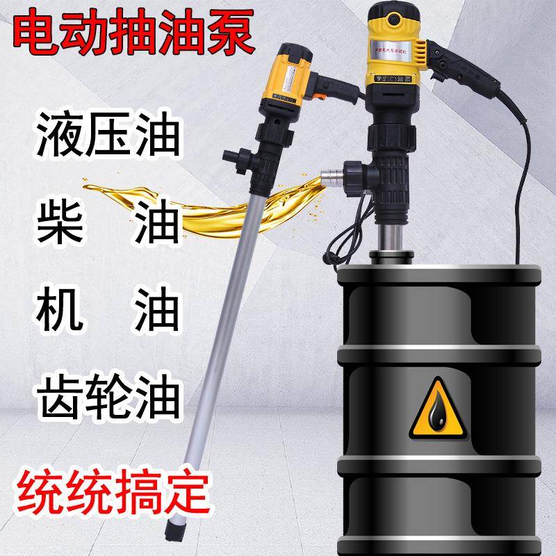 利诺特220V手提柴油电动抽油泵耐腐蚀不锈钢抽液泵机油电动插桶泵