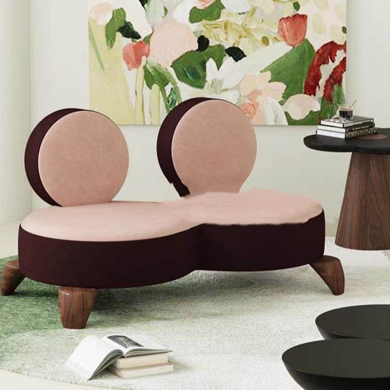 法式奶油风粉色沙发中古简约个性创意设计师网红躺椅布艺双人沙发,鲜花速递/花卉仿真/绿植园艺,割草机/草坪机,淘宝优惠券,粉丝福利购,淘宝优惠卷