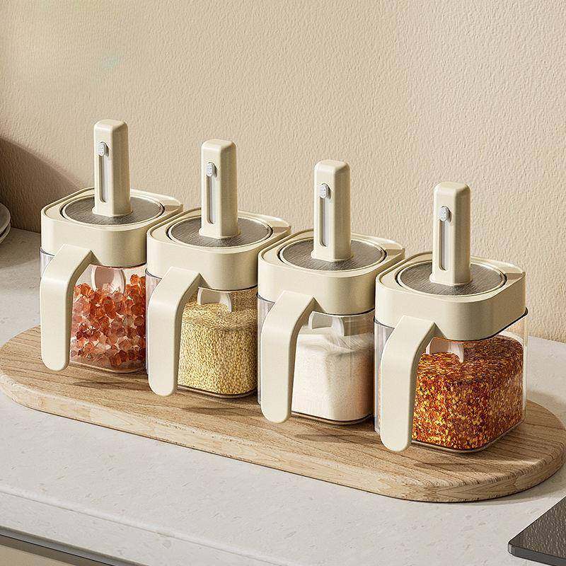 物鸣伸缩调料罐组合套装调料盒厨房家用调味瓶油壶密封盐罐调味罐