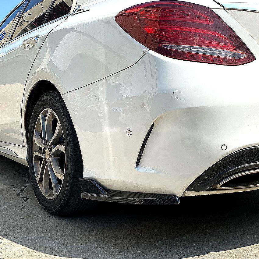 适用奔驰C级W2052015-2021C180C200C260C43AMG后杠包角改装