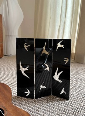 秘密卡车子s亚克力燕n桌面屏风新中式摄影道具装件摆饰简约小众