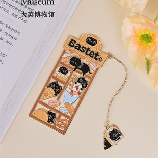 大英特喵喵下午茶金属书签文化创意礼品礼物