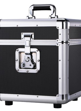 AUBO黑胶唱片P存放收纳盒寸唱片收藏整理收纳影碟胶片箱手提