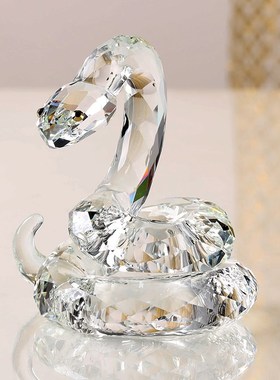 仿蛇摆件新年物生肖桌面摆件装饰品礼物