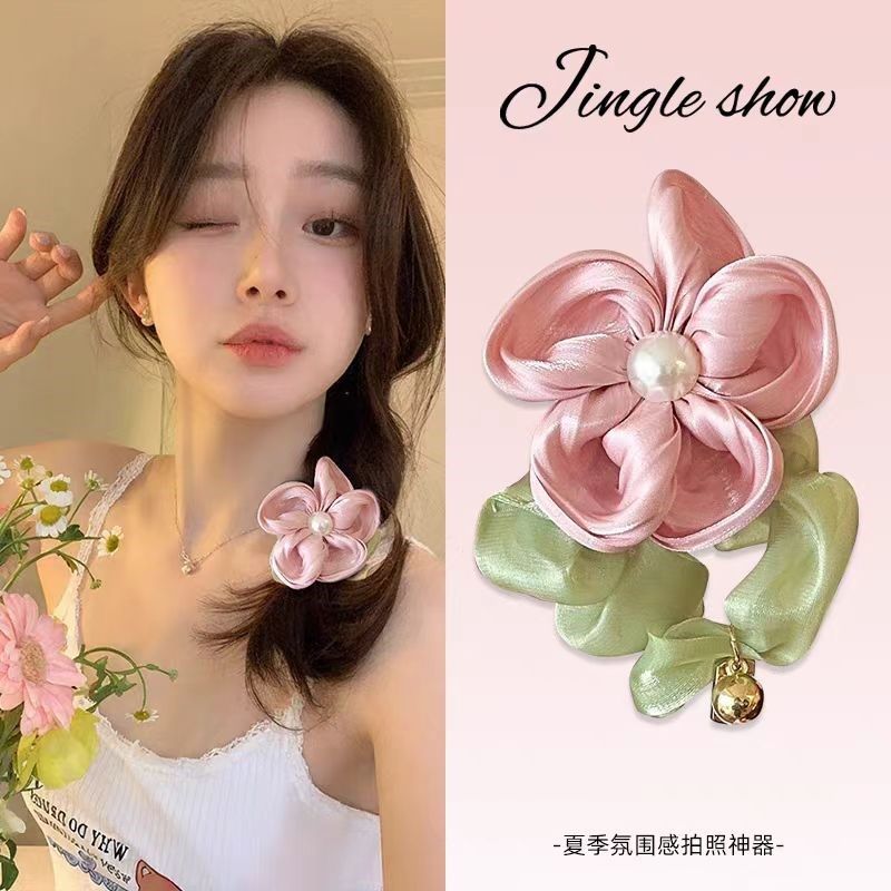 夏日氛围珍珠花朵大肠发圈ns风仙气皮筋新款马尾发绳,住宅家具,玩具椅（原婴童）,淘宝优惠券,粉丝福利购,淘宝优惠卷