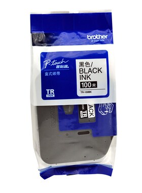 包邮P弟0号机兄T-E8线0TK色带TR-100BK 原装黑色碳带打号码管