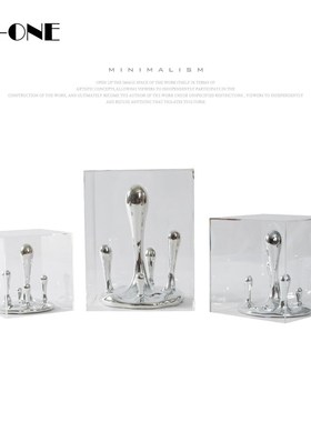 Rz 现极简抽象几何艺术摆件客厅玄关样板房样板房间软装饰品