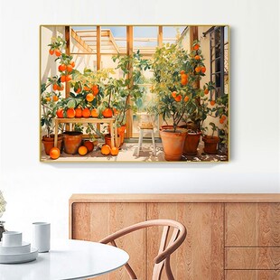 一切顺利餐厅装饰画横向客厅餐桌背景墙挂画新中国风卧室床头壁画