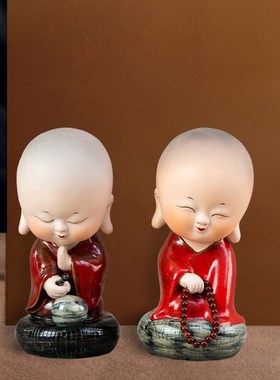 网红可爱摇头淡定小陶瓷创意摆件客厅家居桌面装饰