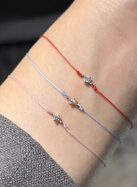 纯银闪耀小主钻可调节手链女款气质高级感饰品时尚设计简约女生礼